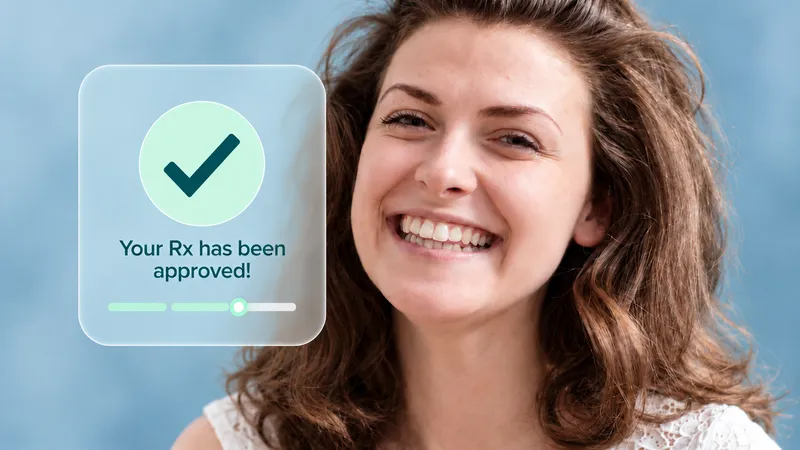 A Coivas prescription approved on a phone